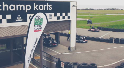 Go Karts on Phillip Island's Grand Prix Circuit